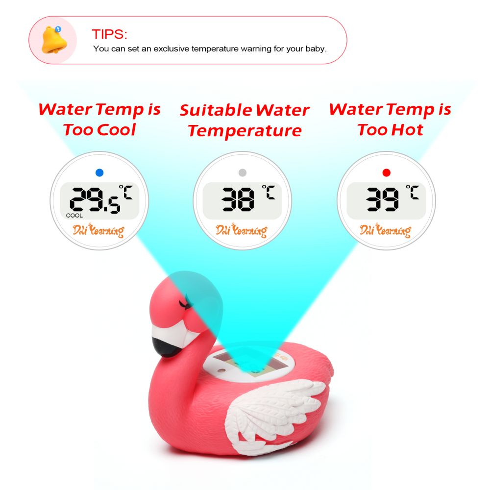 Flamingo room and bath thermometer product view 4