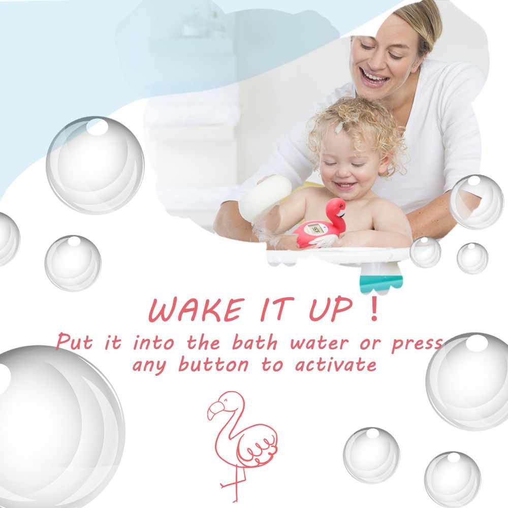 Flamingo room and bath thermometer product view 5