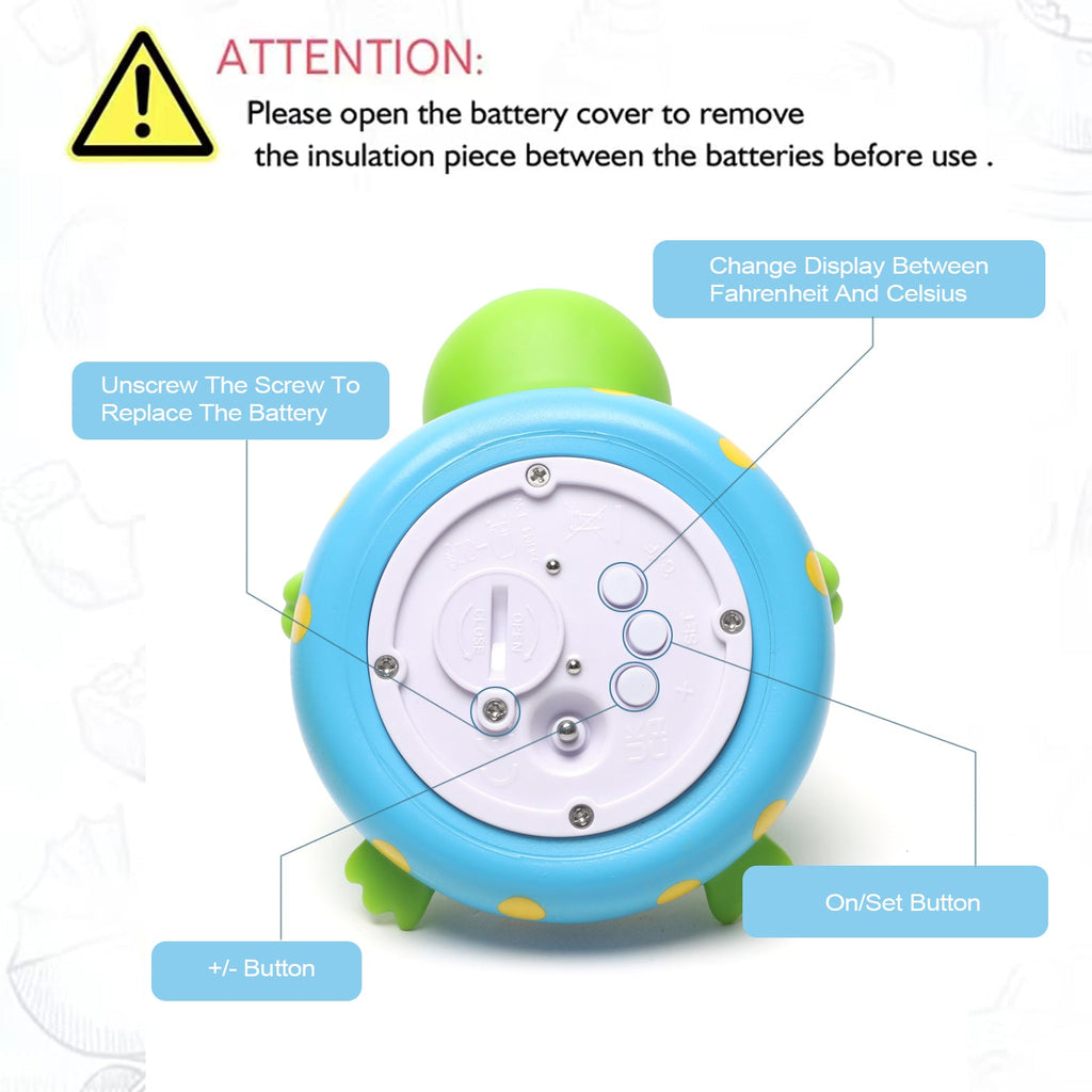 Frog room and bath thermometer product view 4
