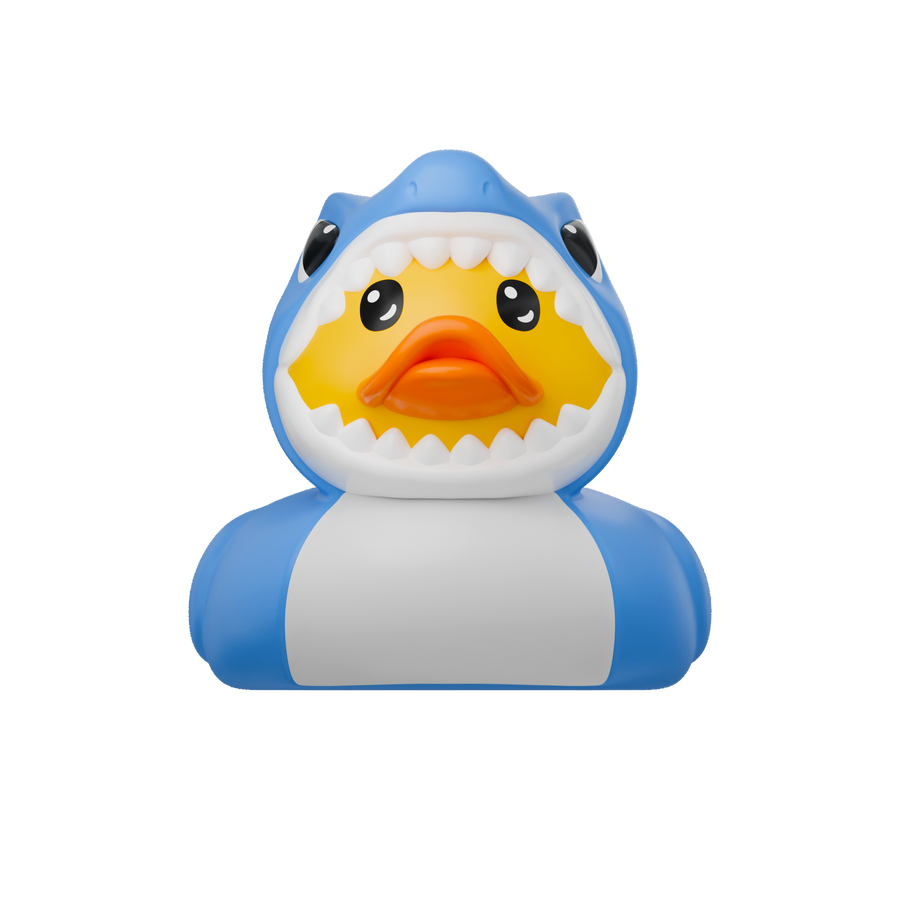 WeddleUp Shark Duck room and bath thermometer with LCD display