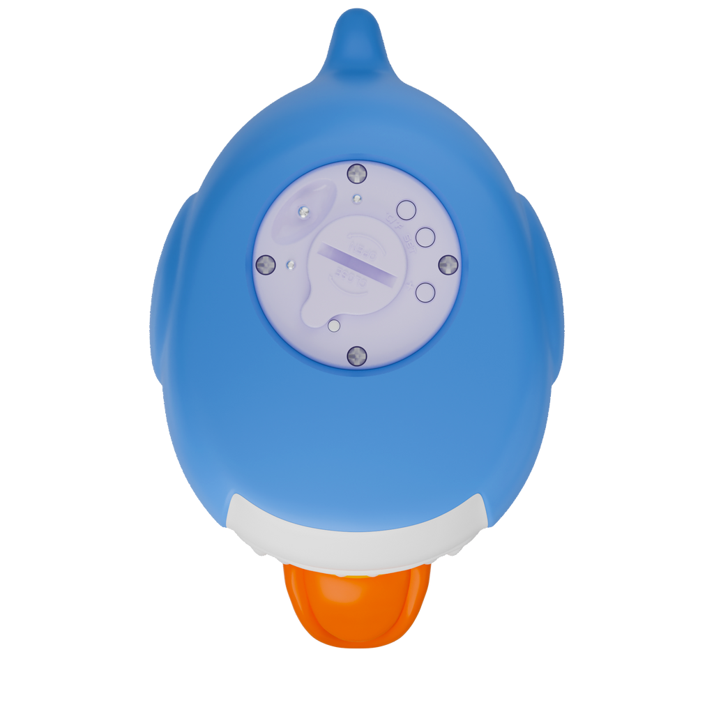 Shark Duck room and bath thermometer bottom view
