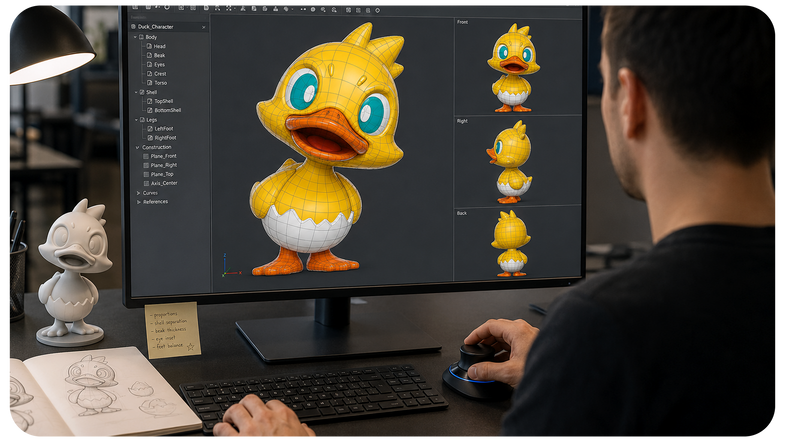 3D model development for WeddleUp product