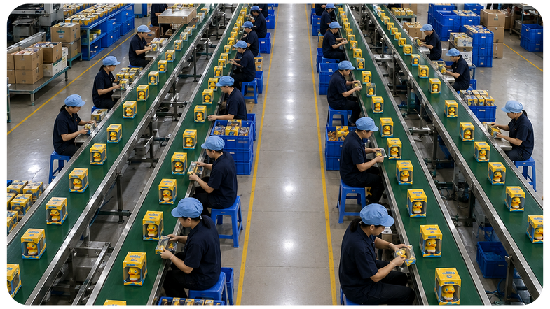 WeddleUp product production line