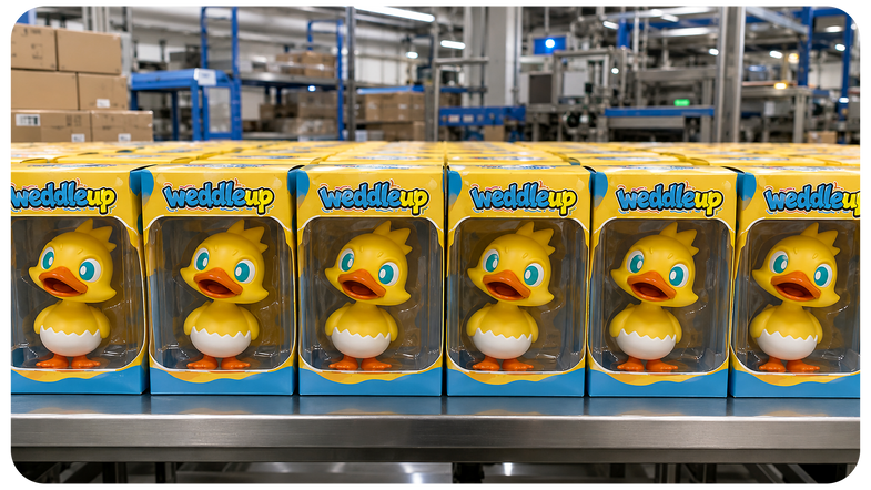 Retail-ready WeddleUp products