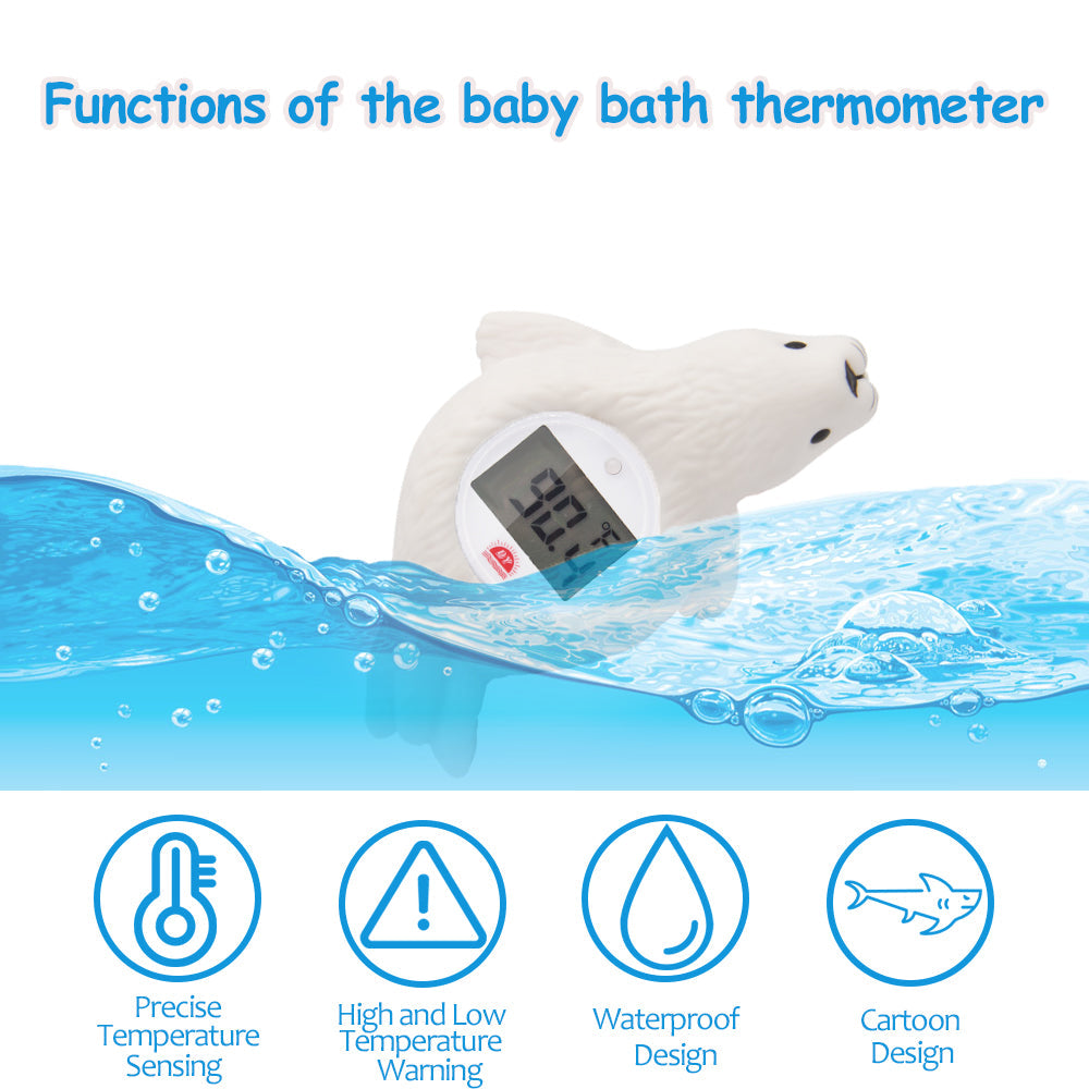 White Seal room and bath thermometer product view 2