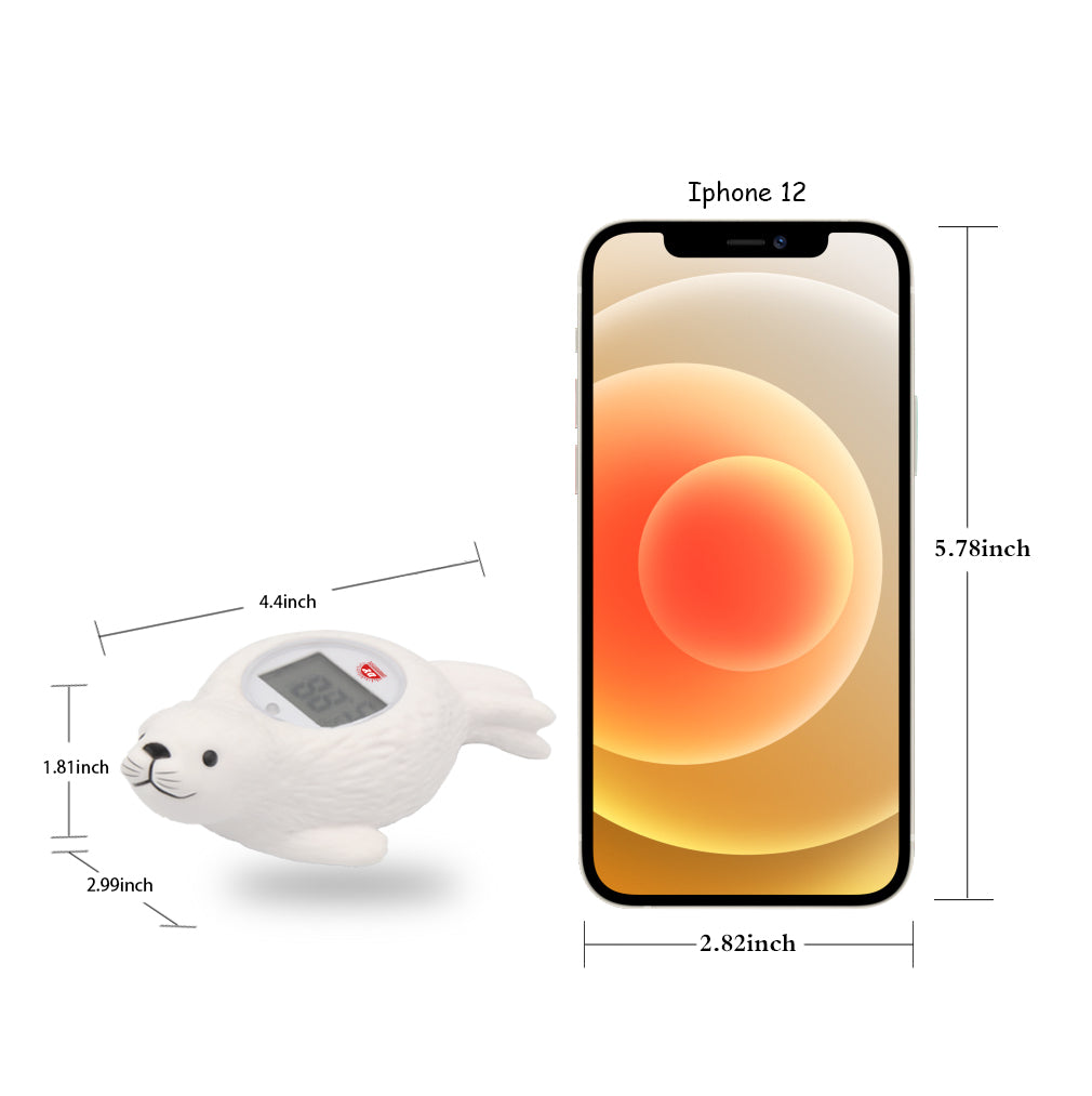 White Seal room and bath thermometer product view 6
